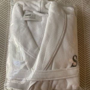 Waffle terry robe